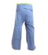 Pantalon de pêcheur thaïlandais - bleu clair - coton extra long