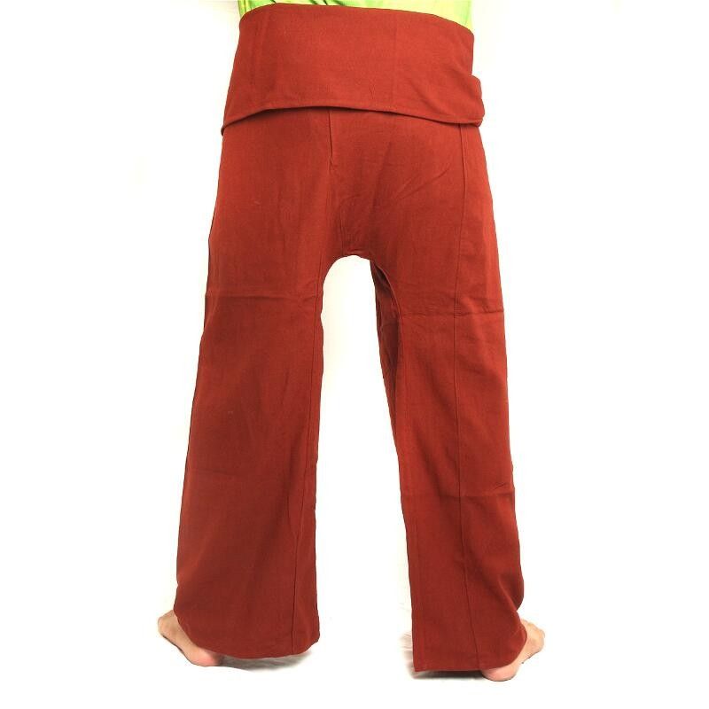 Thai Fischerhose - rot - extra lang Baumwolle