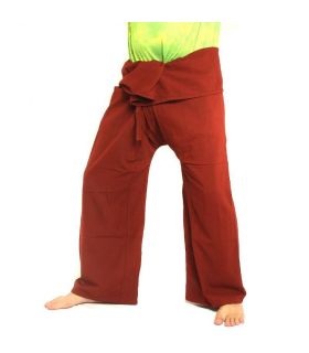 Thai Fischerhose - rot - extra lang Baumwolle