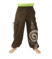 Thai hippie pants spiral pattern