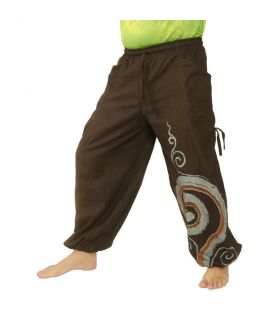 Thai hippie pants spiral pattern