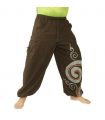 Thai hippie pants spiral pattern