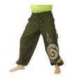 Thai hippie pants spiral pattern