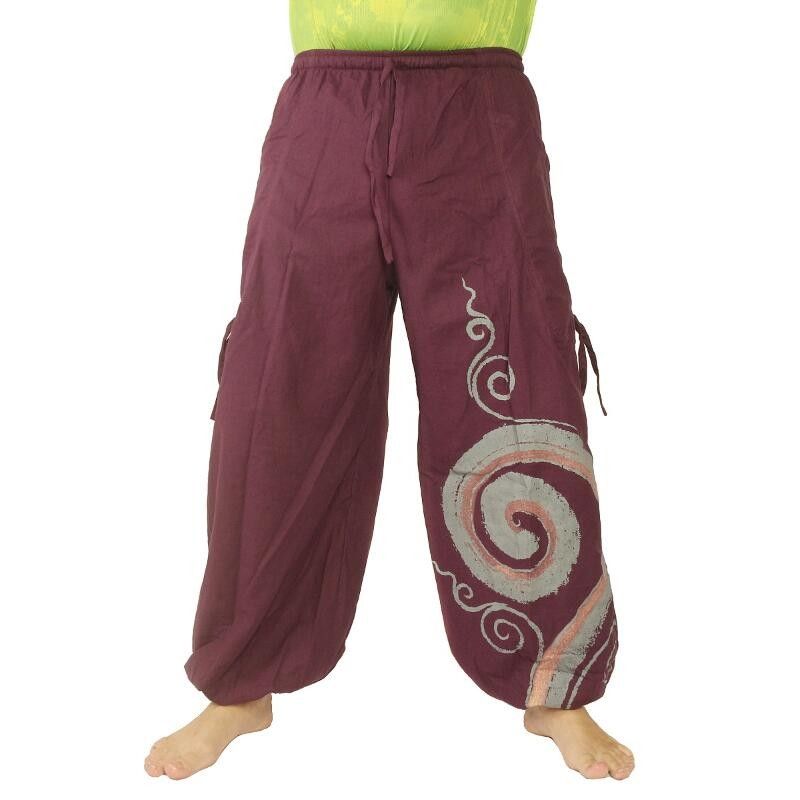 Thai Hippie Hose Spiral Muster