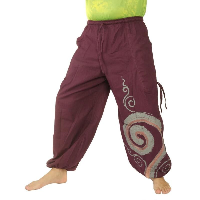 Thai Hippie Hose Spiral Muster