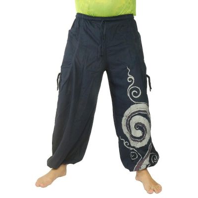 Thai hippie pants spiral pattern