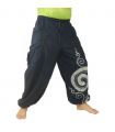 Thai hippie pants spiral pattern