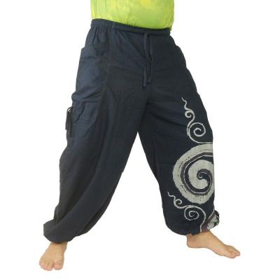 Thai hippie pants spiral pattern