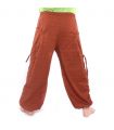 Sarouel ornement floral orange