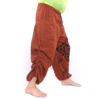 Sarouel ornement floral orange
