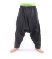 Aladinhose Aufdruck Blumenornamente - schwarz