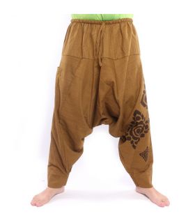 Harem pants drawstring waist - khaki