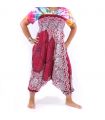 Haremshose für Frauen Mandala orientalische Blumen Ornamente rot