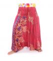 Haremshose für Frauen Mandala orientalische Blumen Ornamente rot
