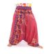 Haremshose für Frauen Mandala orientalische Blumen Ornamente rot