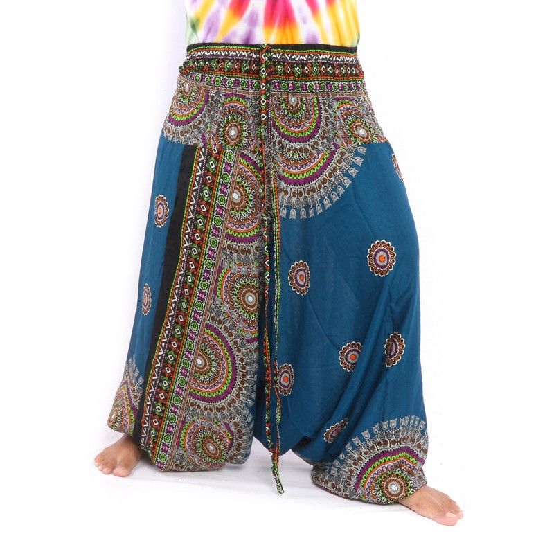 Sarouel pour femmes Tribal Mandala bleu