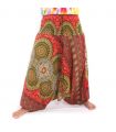 Haremshose für Frauen Tribal Mandala rot