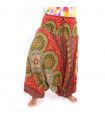 Haremshose für Frauen Tribal Mandala rot