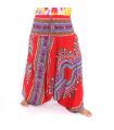 Harem pants for women african dashiki pattern red