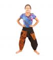 7/8 harem pants with side pockets ethno pattern