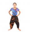 7/8 harem pants with side pockets ethno pattern