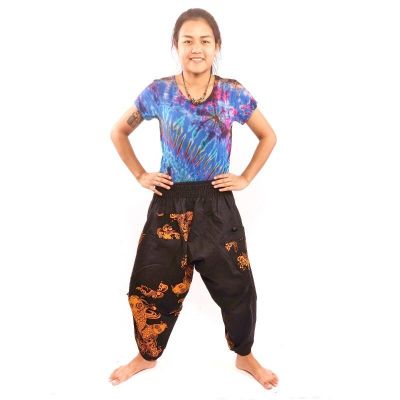 7/8 harem pants with side pockets ethno pattern