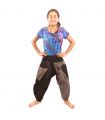 7/8 harem pants with side pockets ethno pattern