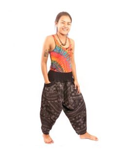 Harem pants for women and men ethnic pattern