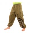 Harem pants printed spiral pattern