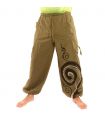 Harem pants printed spiral pattern