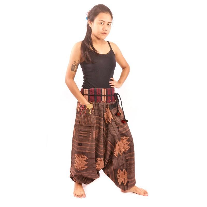 pantalon de harem Cottonmix - brun