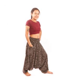 Thai harem pants Aztec pattern cotton