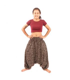 Thai harem pants Aztec pattern cotton