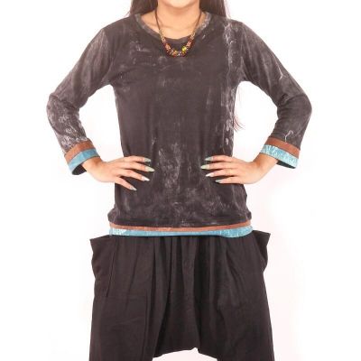 Long sleeve shirt Stone washed for women
