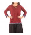 Long sleeve shirt Stone washed for women