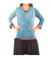 Long sleeve shirt Stone washed for women