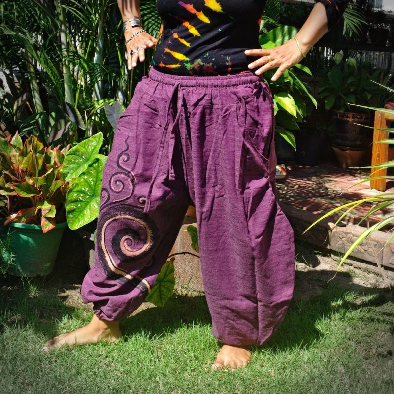 Sarouel Pantalon Capri magenta