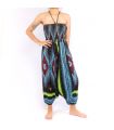 pantalon de harem combinaison pour femmes yeux de paon bleu