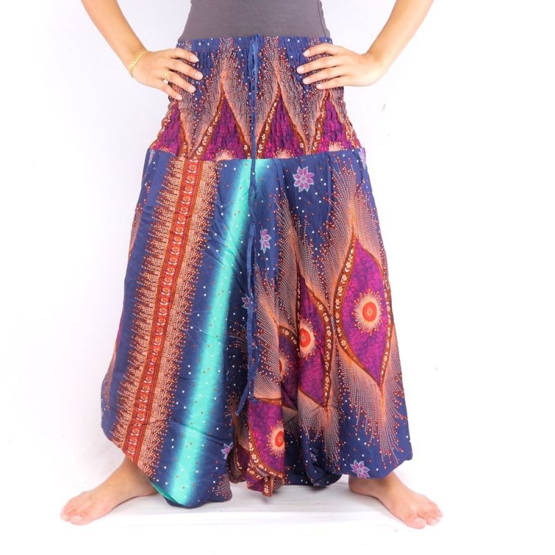 Combinaison pantalon de harem pour femmes Peacock