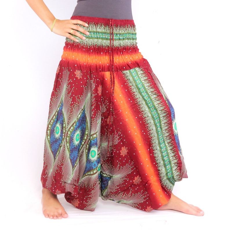 Combinaison pantalon de harem pour femmes Peacock