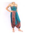 Haremshose Jumpsuit Rosen und Mandala