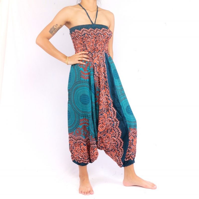 Jing Shop - harem pants jumpsuit sea of 