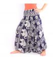Elefantenhose Jumpsuit Elefantenmuster blau