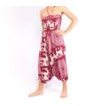 Elefantenhose Jumpsuit Elefantenmuster Mandala rot