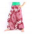 Elefantenhose Jumpsuit Elefantenmuster Mandala rot