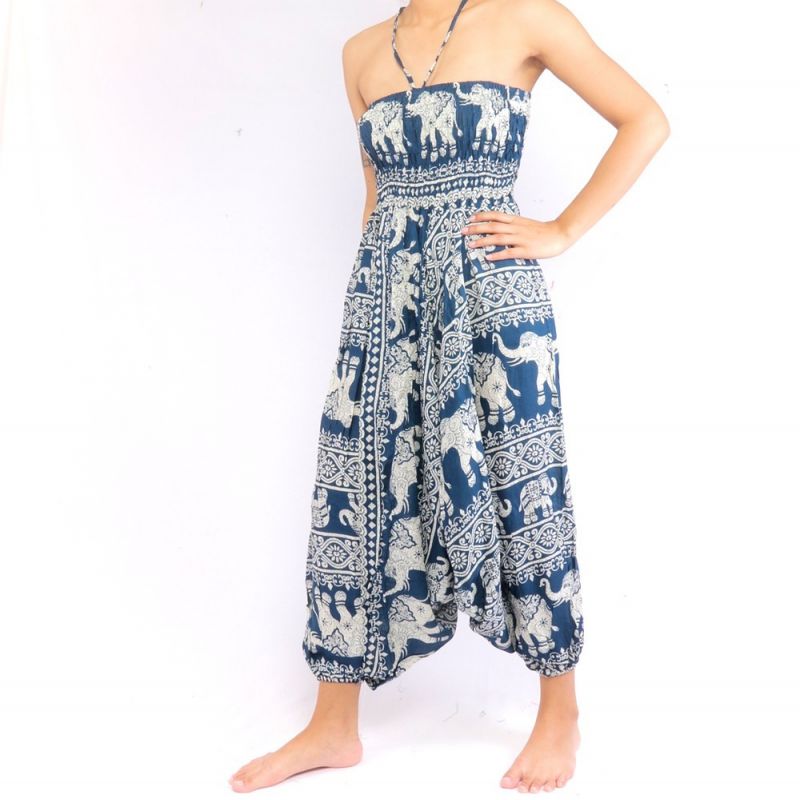 Pantalones de elefante traje de salto patrón de elefante oriental