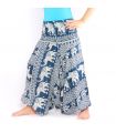 Elefantenhose Jumpsuit orientalisches Elefantenmuster