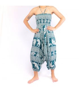 Pantalones de elefante traje de salto patrón de elefante oriental