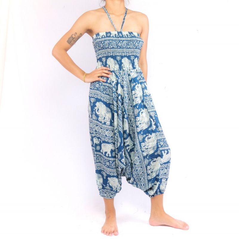 Pantalones de elefante traje de salto patrón de elefante oriental