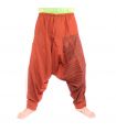 Aladinhose mit Om/Floral Design Aufdruck - orange